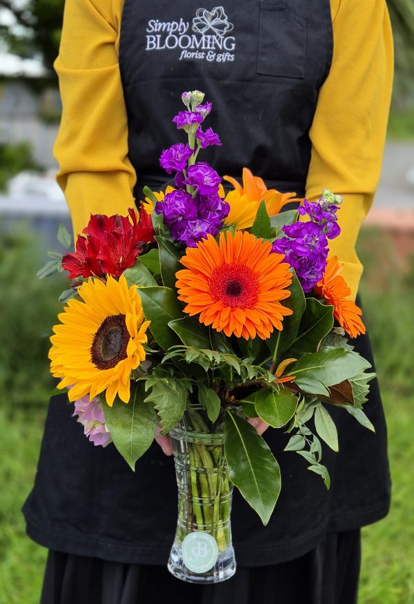 Posy of Flowers in a Vase - Image 3