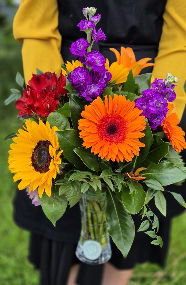 Posy of Flowers in a Vase - Image 2