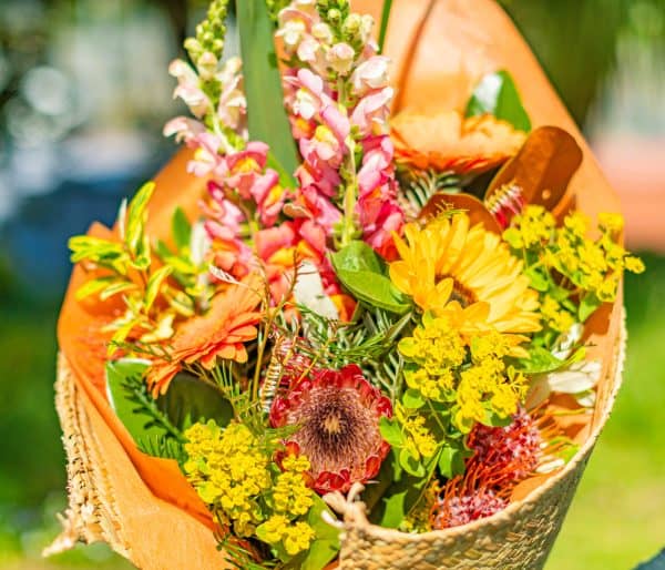 Kete Wrapped Bouquet of Flowers - Image 2