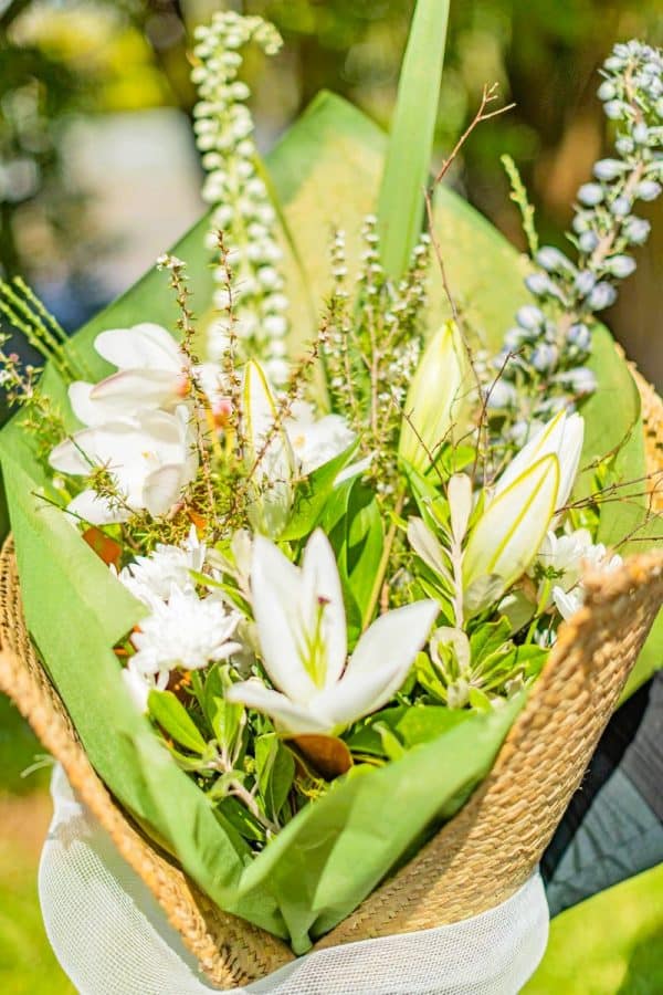 Kete Wrapped Bouquet of Flowers - Image 4